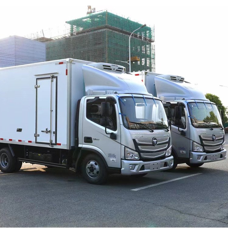 福田歐馬可城際配送冷藏車4米2藍牌冷鏈運輸專用車全國送車分期付