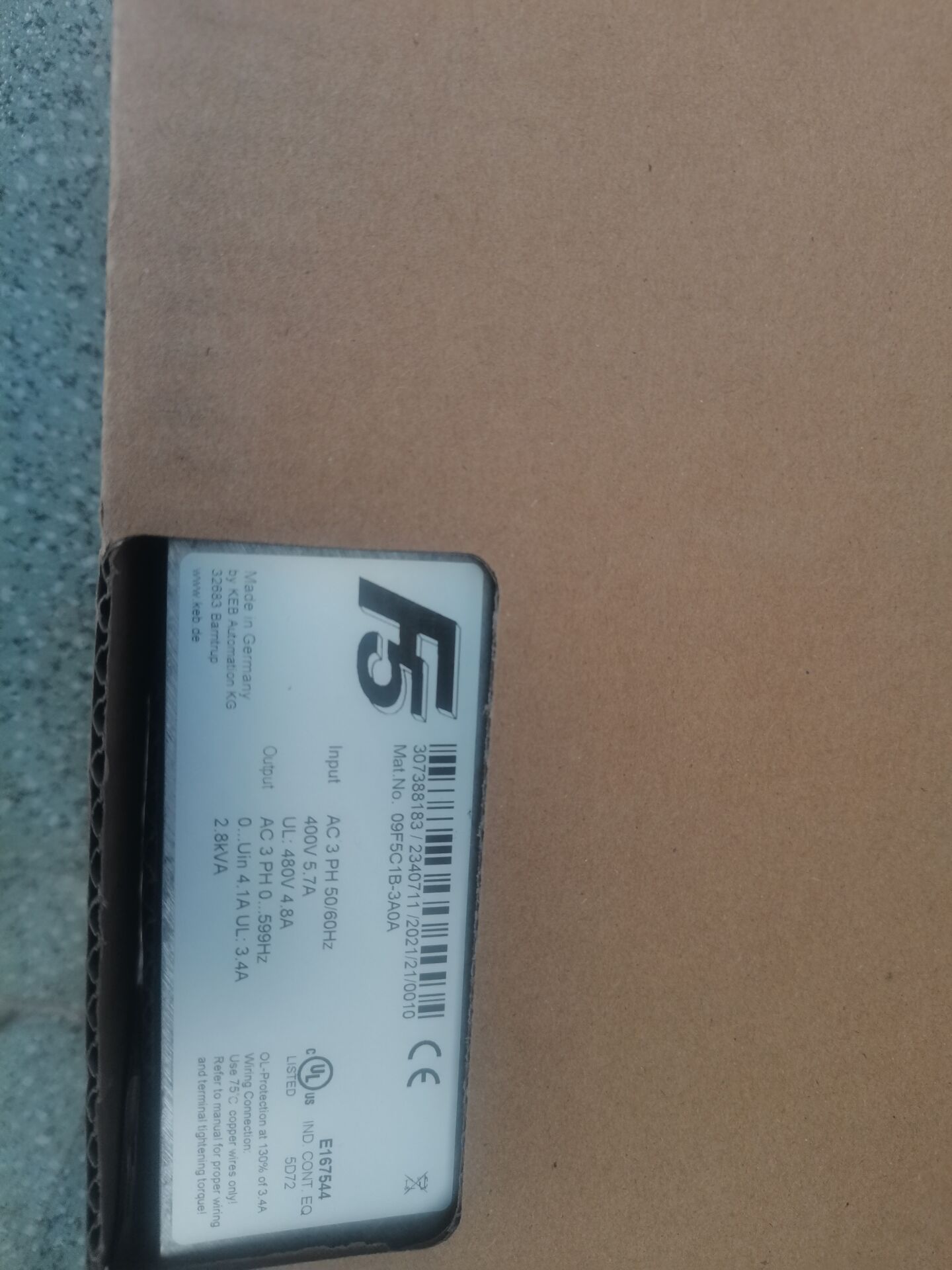 10.F5.A1D-2B0A科比KEB變頻器，自動(dòng)化設(shè)備驅(qū)動(dòng)器