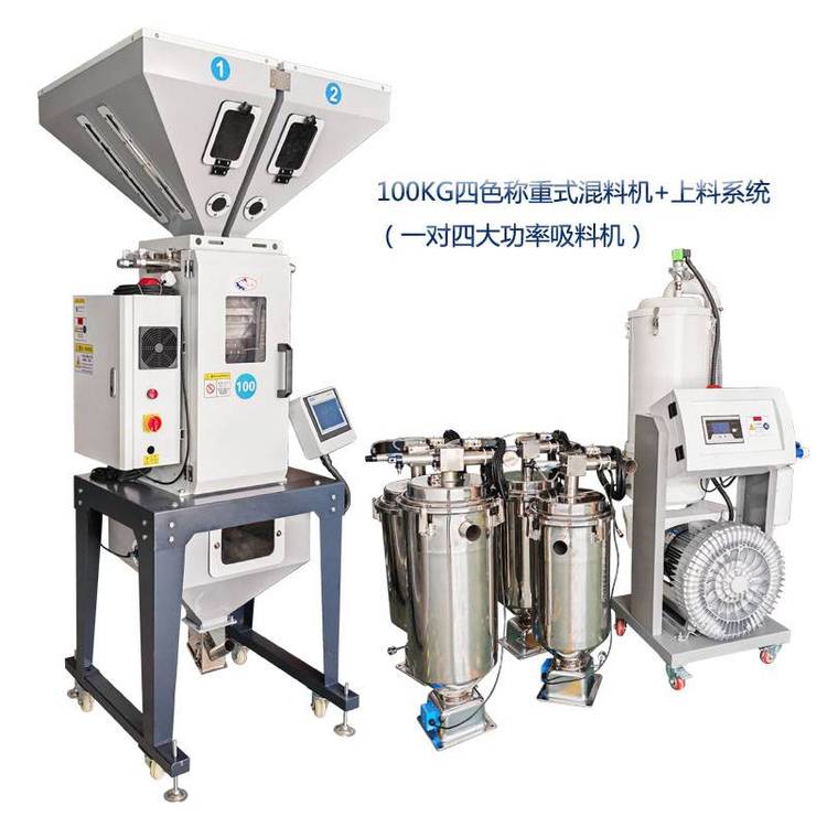 六色稱重式混料機全自動稱重供料解決膜的厚薄不均
