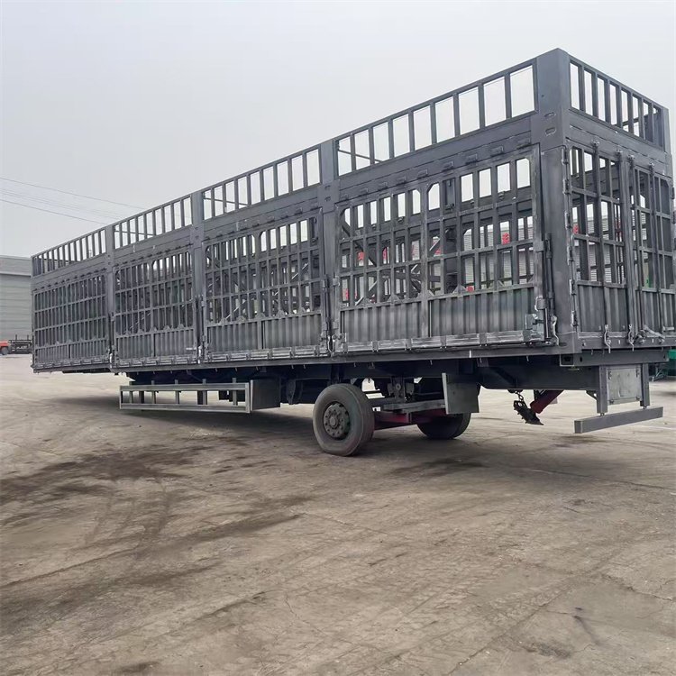側翻高欄半掛車花籃物料運輸車蔬菜運輸貨車