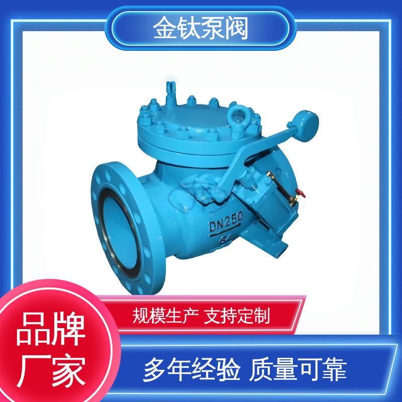 球墨鑄鐵甄選材質(zhì)帶液壓?jiǎn)蜗蚰嬷归y法蘭連接金鈦閥門