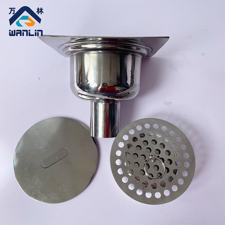 萬(wàn)林不銹鋼方型潔凈地漏衛(wèi)生級(jí)食品級(jí)凈化車間工廠