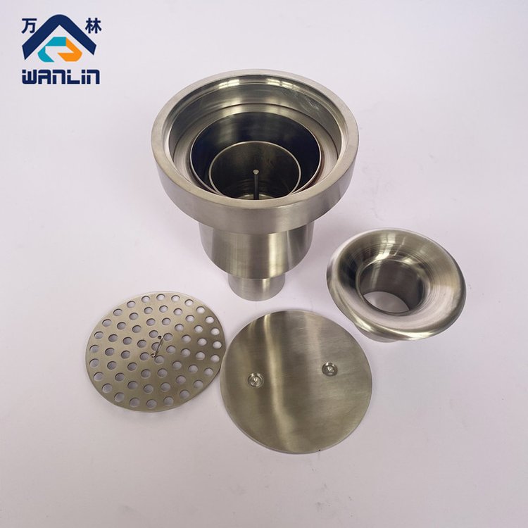 萬(wàn)林不銹鋼有水封式衛(wèi)生級(jí)凈化密閉地漏04S301石化管道