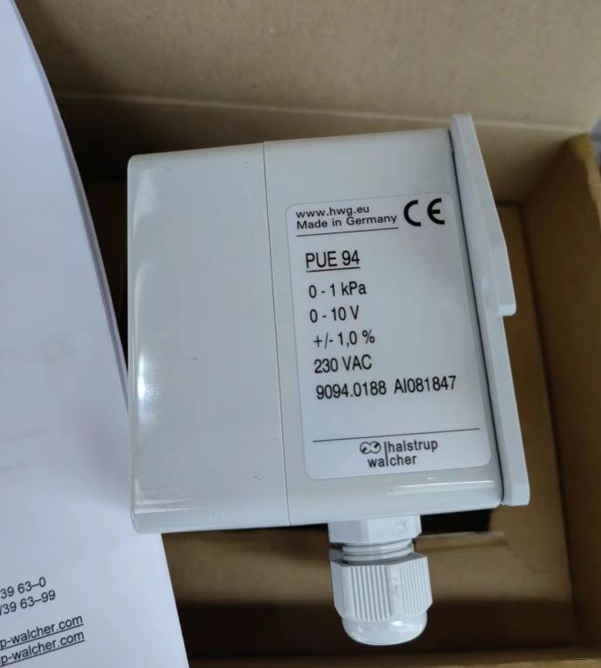 德國Halstrup-Walcher微差壓傳感器PUE94S0-1KPa0-10V230VAC