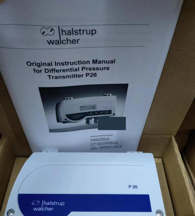 德國Halstrup-Walcher中國區(qū)總代理微差壓傳感器P26