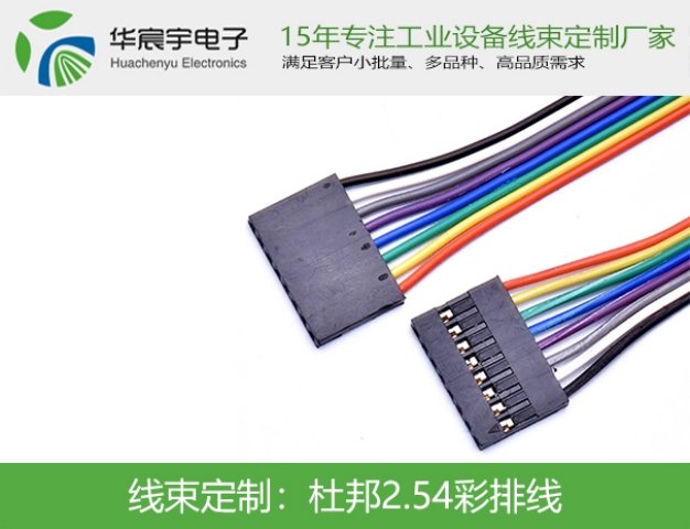 杜邦2.54彩排線專業(yè)生產(chǎn)電子線束OEM、ODM定制品質(zhì)可靠